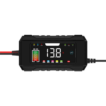 12V 6A Smart Car Battery Charger with LCD Display