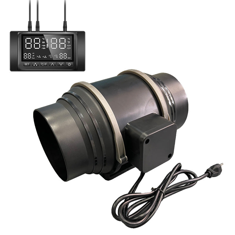 🎉 2026 Sale — Over 18,200 Sold!🌬️EC Mixed‑Flow Inline Duct Fan With Smart Digital Controller ✨