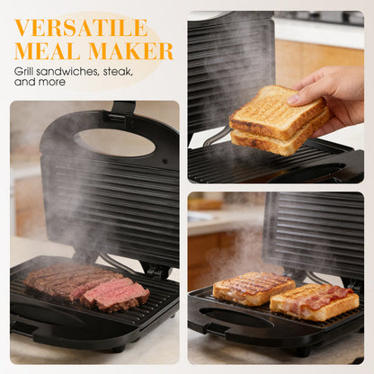⚡ 50% OFF – Limited Time! 🥪 3-in-1 Sandwich & Waffle Maker – Breakfast Grill