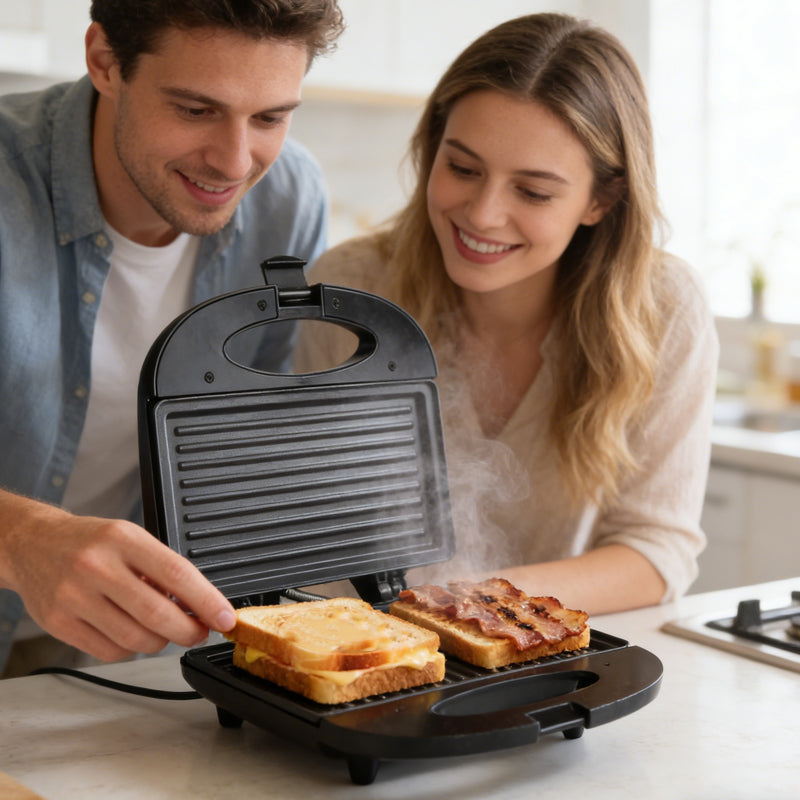 ⚡ 50% OFF – Limited Time! 🥪 3-in-1 Sandwich & Waffle Maker – Breakfast Grill