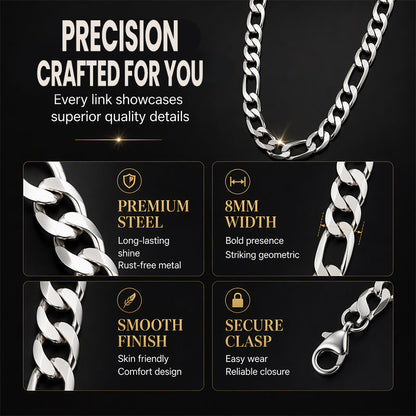 ⏳Time-Limited Special⏰Silver Tone Stainless Steel Chain Necklace