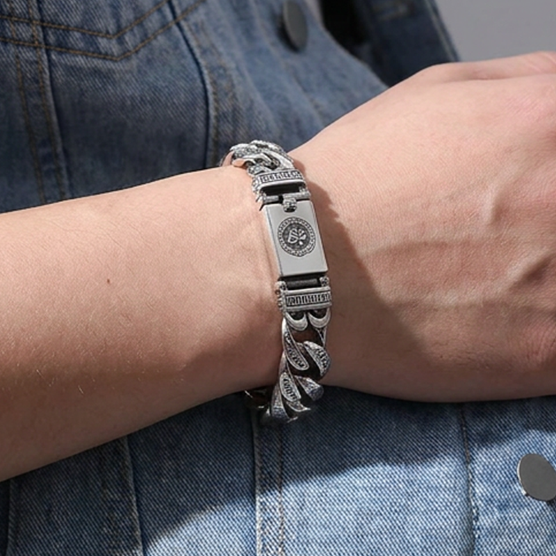 Men's Retro Six-Syllable Mantra Bracelet
