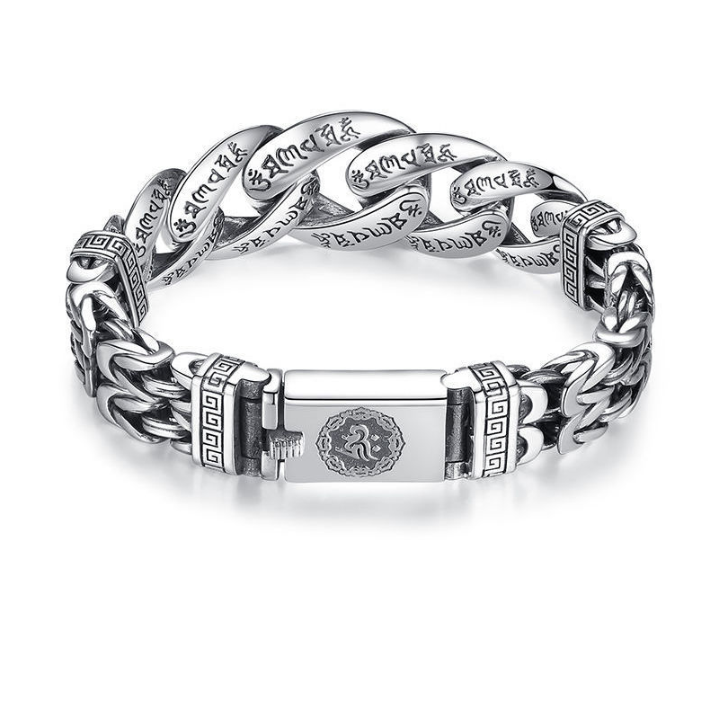 Men's Retro Six-Syllable Mantra Bracelet