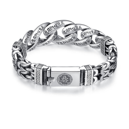 Men's Retro Six-Syllable Mantra Bracelet