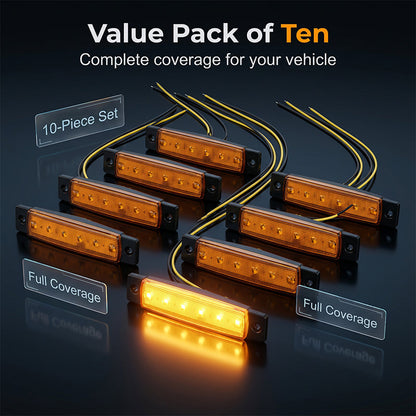 10PCS LED Side Marker Light for Trucks