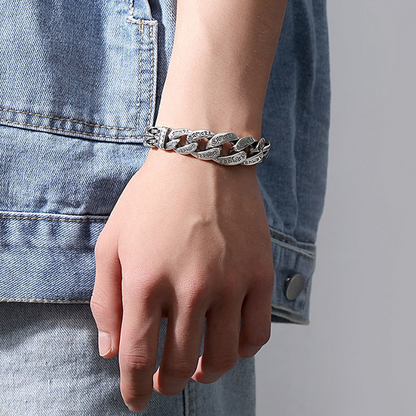 ⏳🔥LIMITED-TIME 50% OFF! ⏰ Men's Retro Six‑Syllable Mantra Bracelet – Meaningful, Masculine, Eye‑Catching 🤙✨