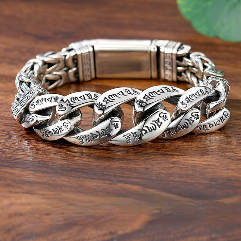 ⏳🔥LIMITED-TIME 50% OFF! ⏰ Men's Retro Six‑Syllable Mantra Bracelet – Meaningful, Masculine, Eye‑Catching 🤙✨