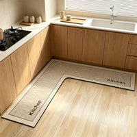 🎉2026 Sale Over 17,000 Sold! 🔥50% OFF! 🧊💧 Stop slipping on wet kitchen floors — this L-shaped mat absorbs water and oil fast, stays put, and cushions your feet while you cook. 🏠