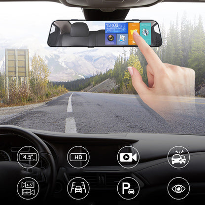 Dual-Lens Rearview Mirror Dash Cam