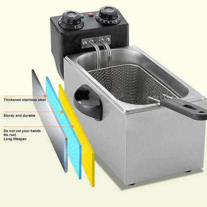 4L Electric Deep Fryer with Basket