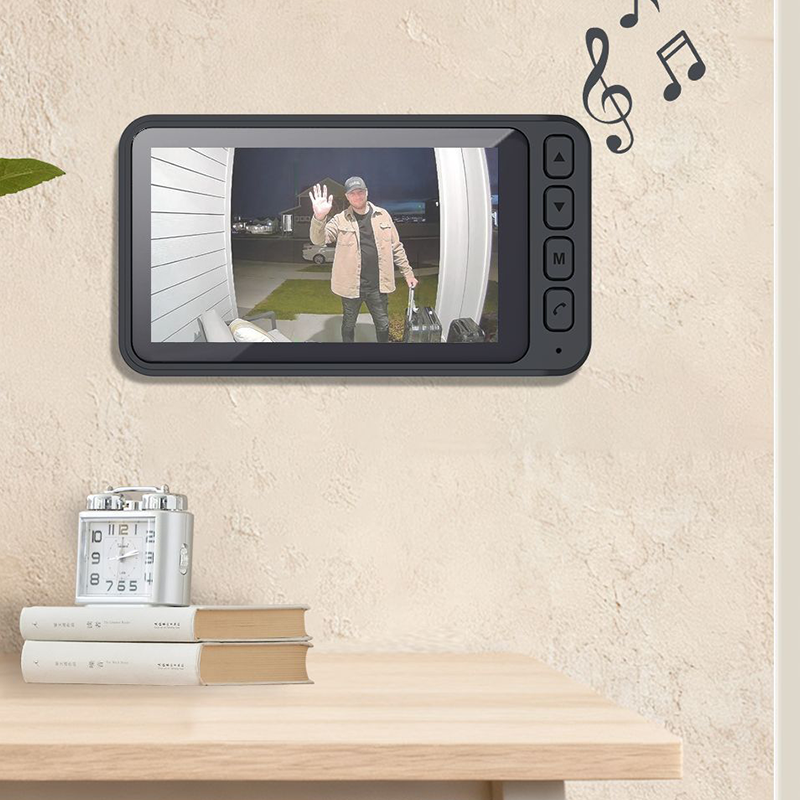 Wireless Video Doorbell with Screen Monitor