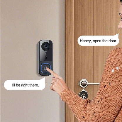 Wireless Video Doorbell with Screen Monitor