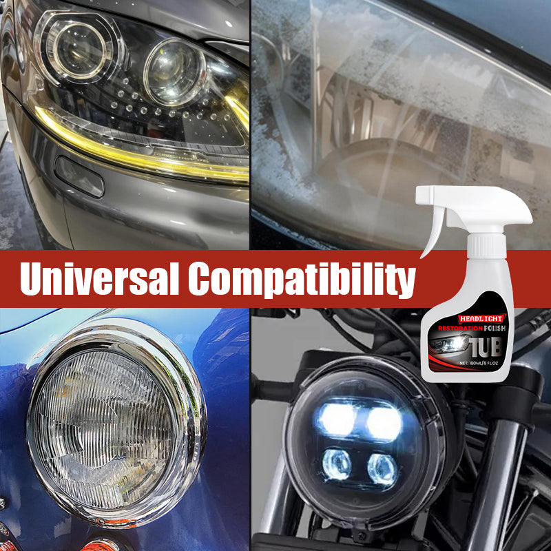 💡180ml Professional Car Headlight Restorer with Sponge