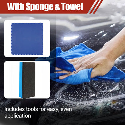 💡180ml Professional Car Headlight Restorer with Sponge
