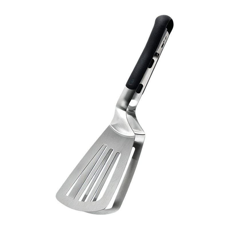 🍳 LIMITED-TIME 50% OFF! 🔥 2-in-1 Stainless Steel Food Spatula Tong – Efficient Oil Drainage, Comfort Grip & One-Hand Sliding Lock – Versatile Kitchen Essential ✨