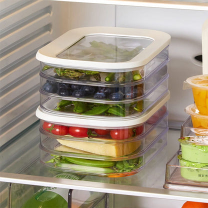 🧊 LIMITED‑TIME 50% OFF! 🥬 22,194 Sold – Clear Fridge Storage Container with Lid – Transparent Visibility, Stackable Design & 3 Size Options 🥑