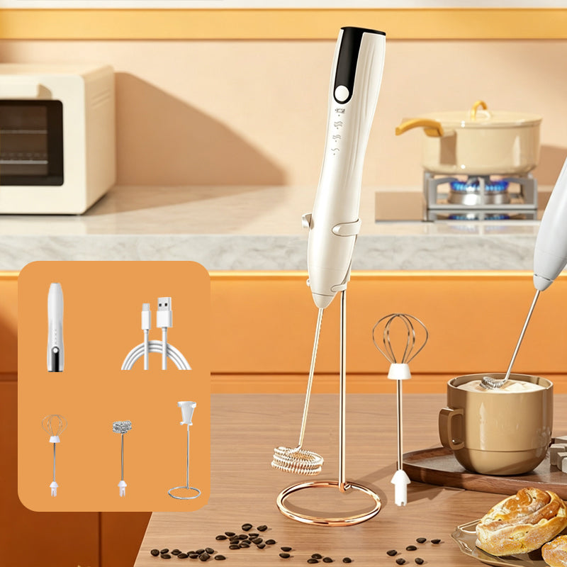 Handheld Rechargeable Electric Milk Frother