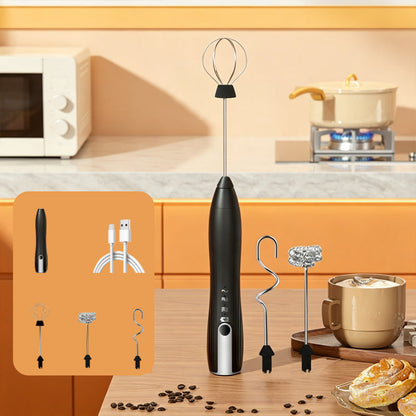 Handheld Rechargeable Electric Milk Frother