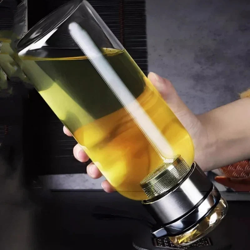 Large Capacity Portable Glass Water Bottles