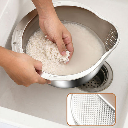 📢📢50% OFF !! ⏰Stainless Steel Rice Strainer Bowl