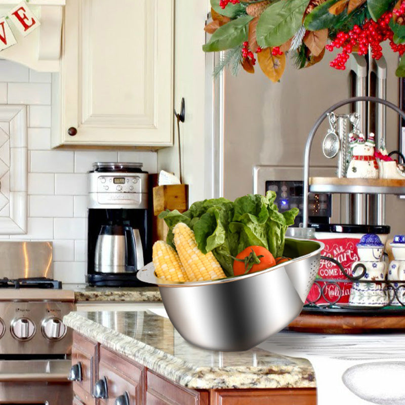 📢📢50% OFF !! ⏰Stainless Steel Rice Strainer Bowl