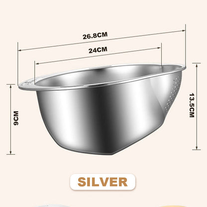 📢📢50% OFF !! ⏰Stainless Steel Rice Strainer Bowl