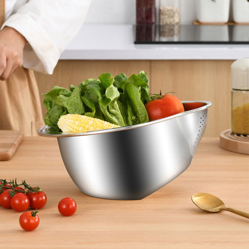 📢📢50% OFF !! ⏰Stainless Steel Rice Strainer Bowl