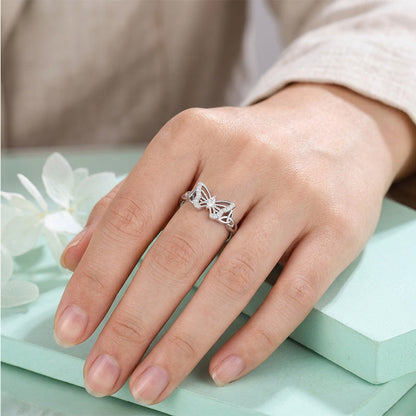 🦋Refined Delicate Butterfly Accent Ring💍