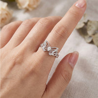 🦋Refined Delicate Butterfly Accent Ring💍