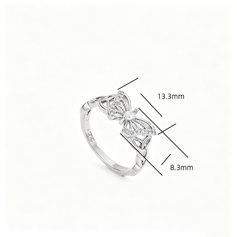 🦋Refined Delicate Butterfly Accent Ring💍
