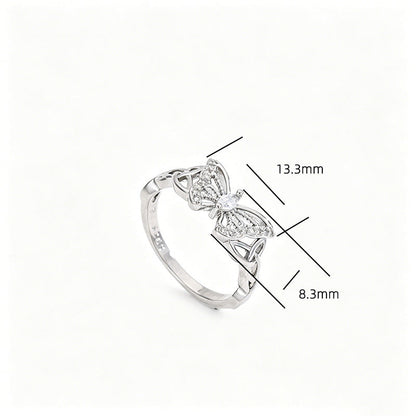 🦋Refined Delicate Butterfly Accent Ring💍