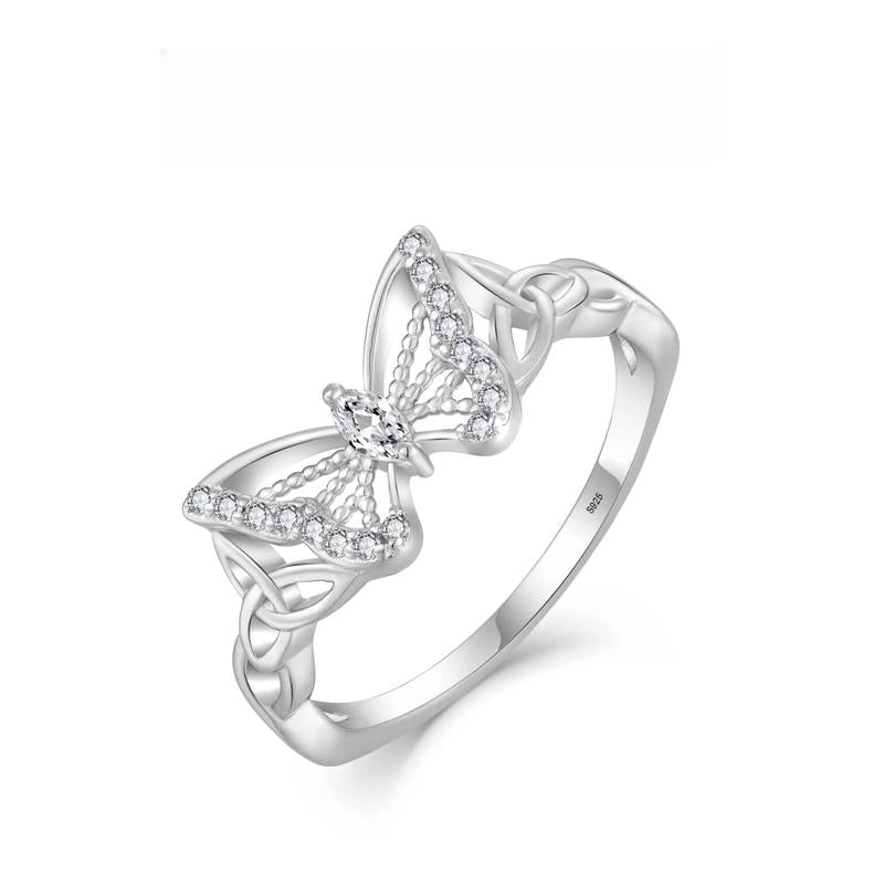 🦋Refined Delicate Butterfly Accent Ring💍