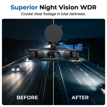1080P Full HD Multi-Lens WiFi Car Dashcam