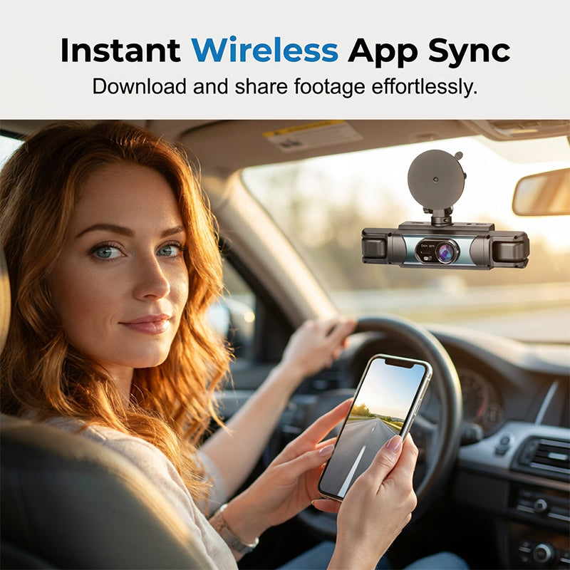 1080P Full HD Multi-Lens WiFi Car Dashcam