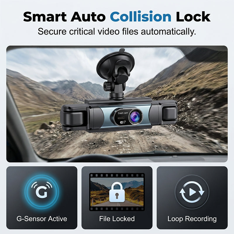 1080P Full HD Multi-Lens WiFi Car Dashcam