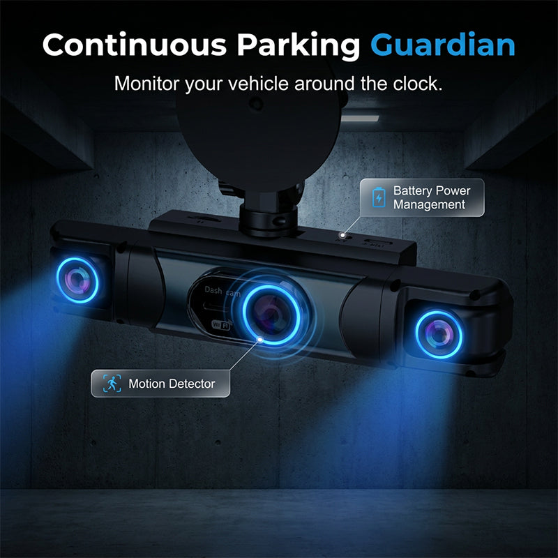1080P Full HD Multi-Lens WiFi Car Dashcam