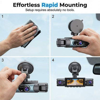 1080P Full HD Multi-Lens WiFi Car Dashcam
