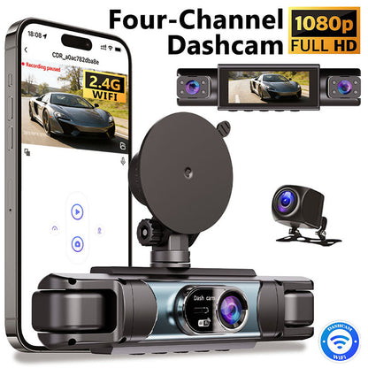 1080P Full HD Multi-Lens WiFi Car Dashcam