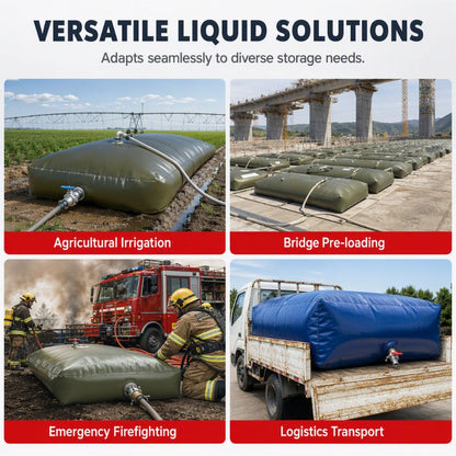 💧 50% OFF NOW! 🏗️ Foldable Water Storage Bladder – Reinforced PVC, Collapsible & Large Capacity – 100L to 500L for Farms & Construction 🚜