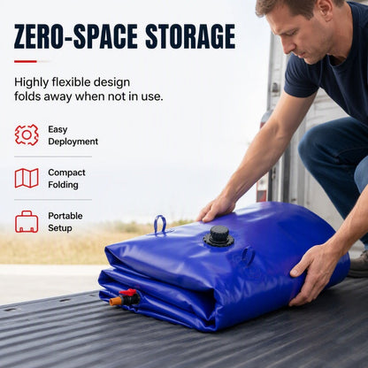 💧 50% OFF NOW! 🏗️ Foldable Water Storage Bladder – Reinforced PVC, Collapsible & Large Capacity – 100L to 500L for Farms & Construction 🚜