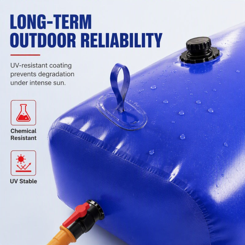 💧 50% OFF NOW! 🏗️ Foldable Water Storage Bladder – Reinforced PVC, Collapsible & Large Capacity – 100L to 500L for Farms & Construction 🚜