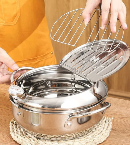 🔥Last Day Sale 50%🔥Stainless Steel Deep Fryer, Free Shipping Worldwide