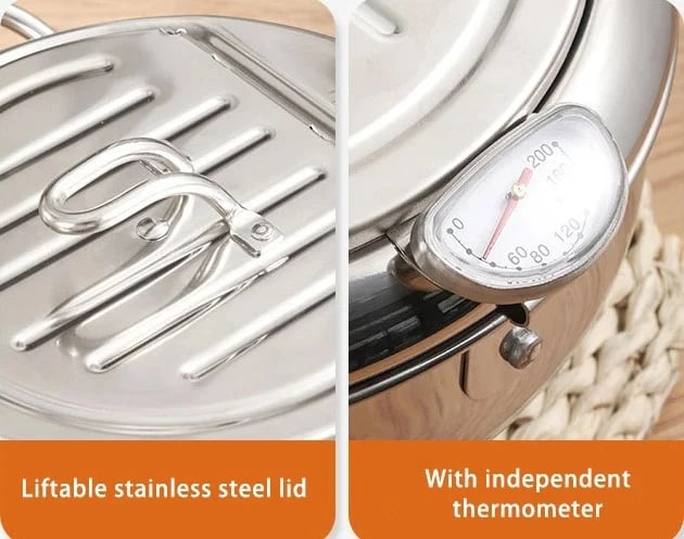 🔥Last Day Sale 50%🔥Stainless Steel Deep Fryer, Free Shipping Worldwide