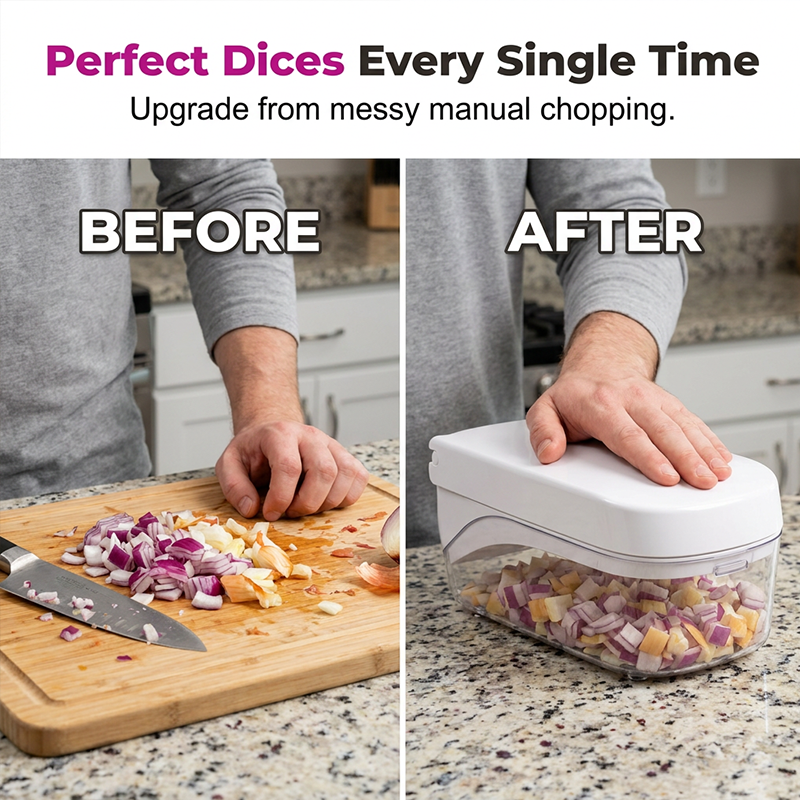 Multi-Function Manual Vegetable Chopper & Dicer