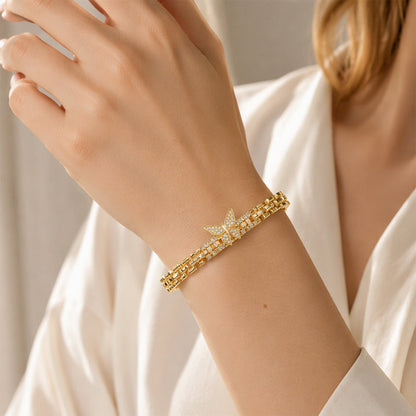 🦋 50% OFF! ✨ Butterfly Link Bracelet – Delicate Wing Charms, Adjustable Chain & Timeless Feminine Style – A Sweet Touch for Every Outfit 💝