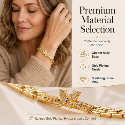 🦋 50% OFF! ✨ Butterfly Link Bracelet – Delicate Wing Charms, Adjustable Chain & Timeless Feminine Style – A Sweet Touch for Every Outfit 💝