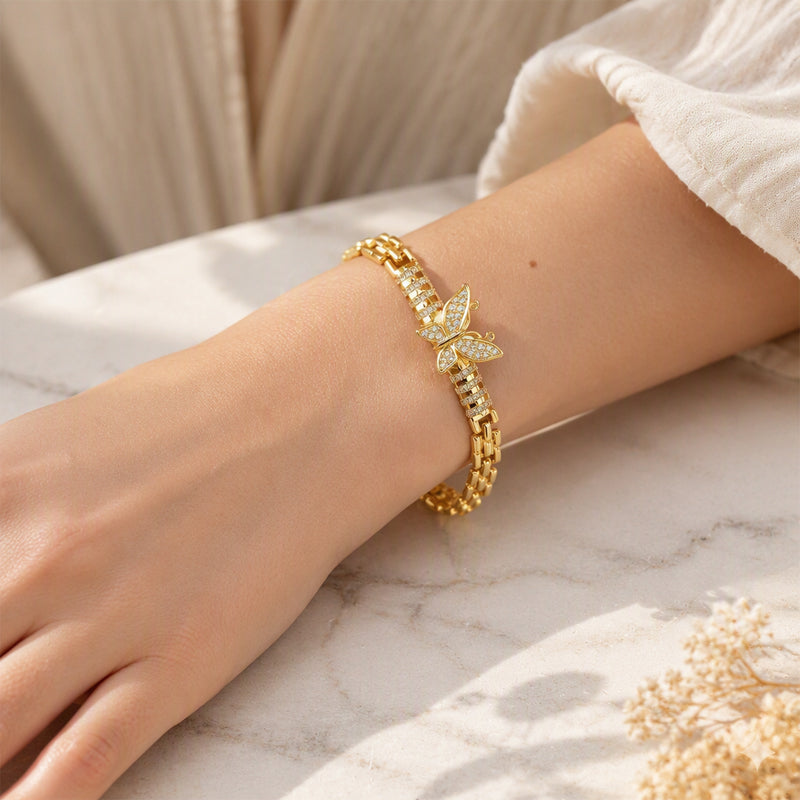 🦋 50% OFF! ✨ Butterfly Link Bracelet – Delicate Wing Charms, Adjustable Chain & Timeless Feminine Style – A Sweet Touch for Every Outfit 💝