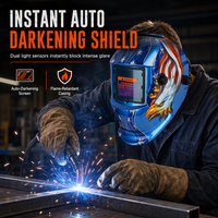Solar Powered Auto Darkening Welding Helmet Protective Mask for TIG MIG Welding