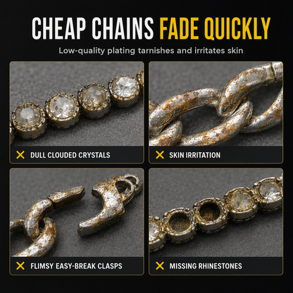 🔥 LIMITED‑TIME 50% OFF! ✨ Men’s Hip Hop Round Rhinestone Necklace – Sparkly, Comfortable, Street‑Ready ✨