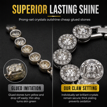 🔥 LIMITED‑TIME 50% OFF! ✨ Men’s Hip Hop Round Rhinestone Necklace – Sparkly, Comfortable, Street‑Ready ✨